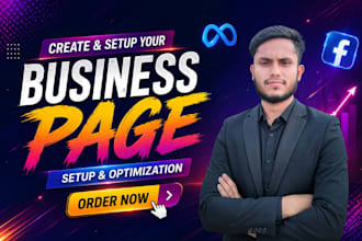 create facebook page and setup business page for social media