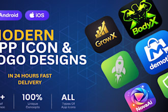 design modern ios and android app icon