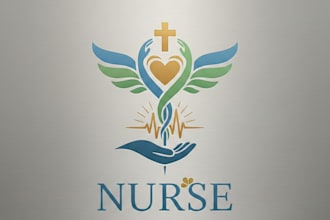 design a unique and professional nurse logo for your brand