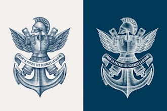 design heraldic, coat of arms and custom family crest logo