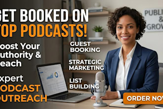 do professional podcast outreach podcast booking and podcast marketing