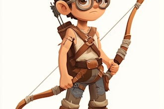 draw 2d game character or game character