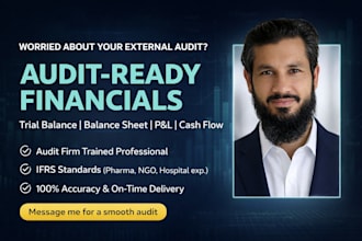 prepare trial balance and financial statements for external audit