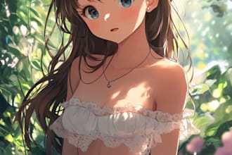 draw character sheet for your oc anime, waifu and husbando