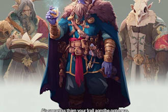 do dnd group party illustration