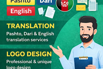 graphic design and translation project for a