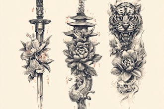 design professional tattoo and custom tattoo