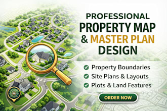 create property maps, master plans for real estate marketing