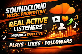 soundcloud music promotion, real active music, organic track promo