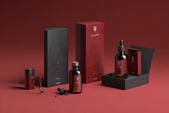 design packaging box with print ready dieline