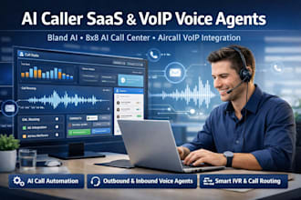 do ai caller saas webapp, bland ai, 8x8 ai call center, aircall voice voyp agent