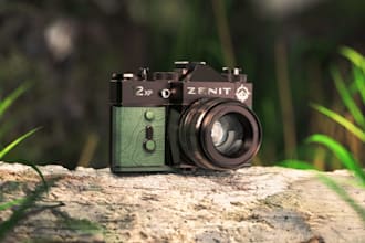 create cinematic 3d product rendering and modeling