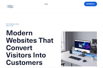 design high converting modern responsive landing page