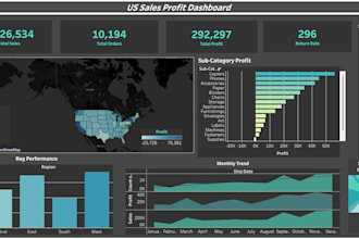 create professional dashboards and data visualization