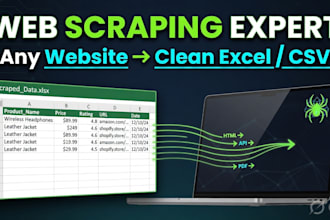 scrape ecommerce products, prices to excel
