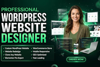 design redesign wordpress website, as a expart website developer