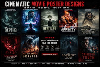design a cinematic hollywood movie poster for your film