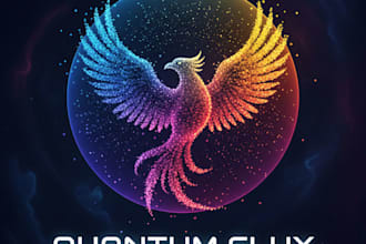 design a modern and dynamic particle logo for your brand