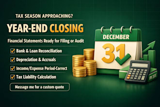 perform year end accounting and financial statement preparation