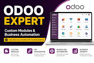 develop custom odoo modules and integrations