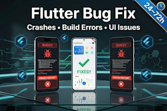 fix flutter bugs, crashes, and build errors fast