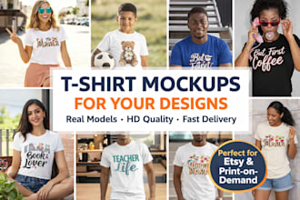 realistic tshirt and hoodie mockups for online stores