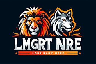 create unique danger animal mascot logo design with copyright