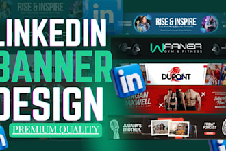 design linkedin banner, facebook cover, twitter header