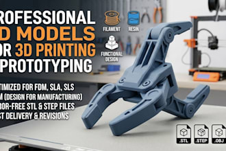 design 3d models for 3d printing and rapid prototyping
