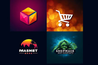 design flat logo for dropshipping, shopify, ebay store