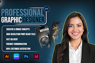 design professional social media posts, flyers,  and cards