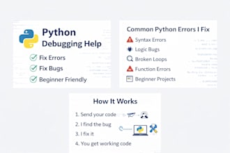 debug and fix your beginner python code