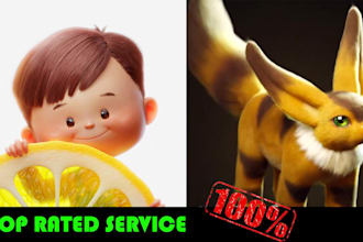 3d character modeling, rigging, animation 3d game character ,3d printing