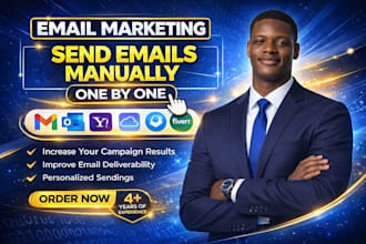 do email marketing and manually send emails one by one for your campaign