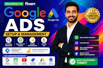 setup, manage google ads campaign for leads generation