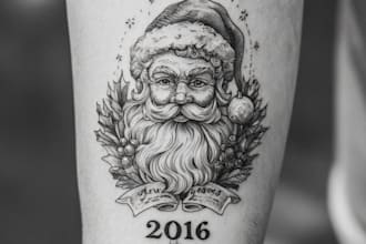 design a modern and minimalist tattoo design