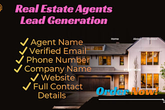 provide real estate agent leads with verified email
