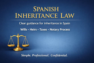 explain inheritance law in spain and guide you through the inheritance process
