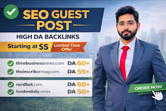 seo guest post backlink on high da guest post website