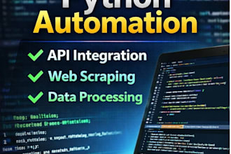 develop python automation scripts web scraping and API integration