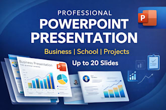 design a professional powerpoint presentation for business or students