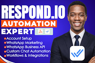setup and automate respond io customer support integrate whatsapp CRM respond io