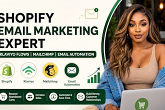 shopify email marketing expert, klaviyo flows, mailchimp, email automation