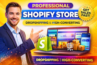 design modern shopify store or redesign shopify website