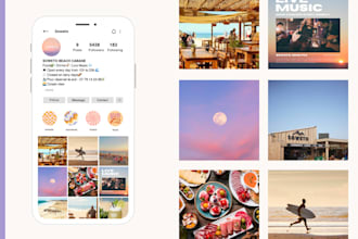 design a professional instagram feed and grid for your brand