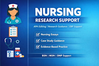 provide professional nursing research help