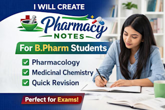 create pharmacy notes for b pharm pharmacology and medicinal chemistry