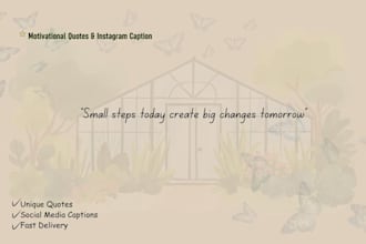 write motivational quotes or captions for instagram posts