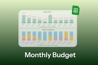 make custom spreadsheet template or budget planner