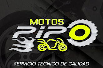 minimalist motorcycle logo racing bike, speed, custom, moto